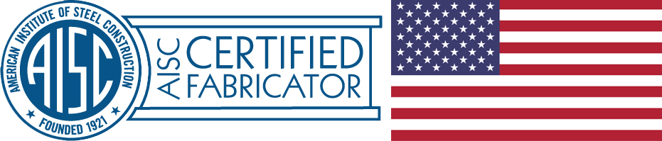 Aisc Fabricator American Flag - Aisc Logo (931x199), Png Download