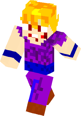 Vampire Gohan Skin - Minecraft Tnt Skin (317x453), Png Download
