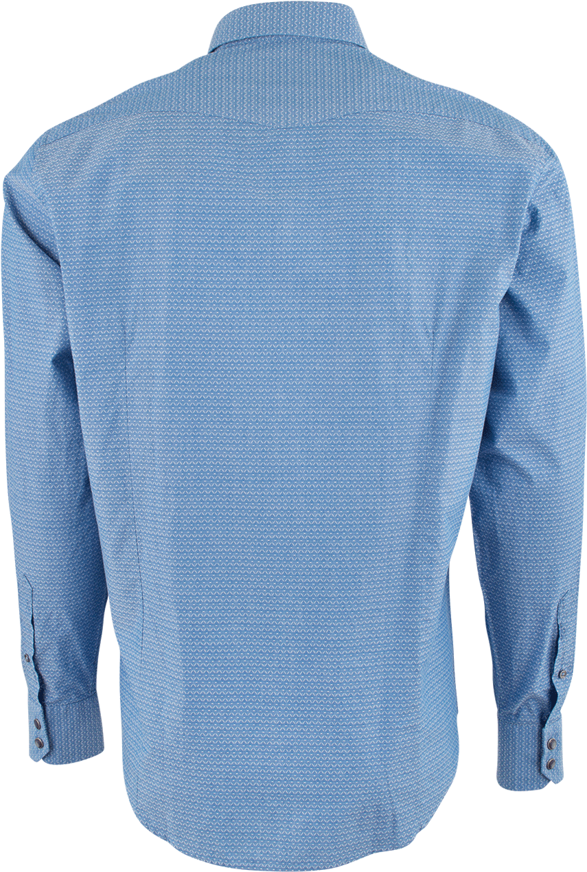 James Campbell Fitz Water Blue Dobby Snap Shirt - Active Shirt (870x1280), Png Download