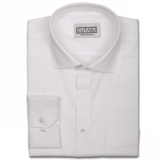 100/2 Dobby Powder White - Dress Shirt (540x540), Png Download
