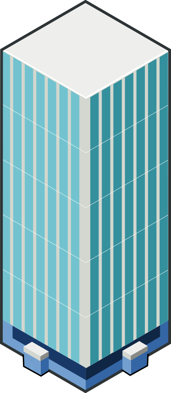 Twin Towers Clipart - Clipart Skyscraper (555x1273), Png Download