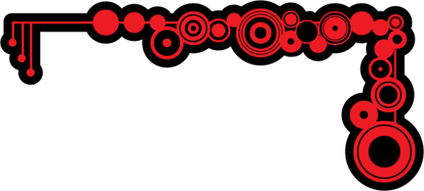 Black Red Border Transparent (600x271), Png Download