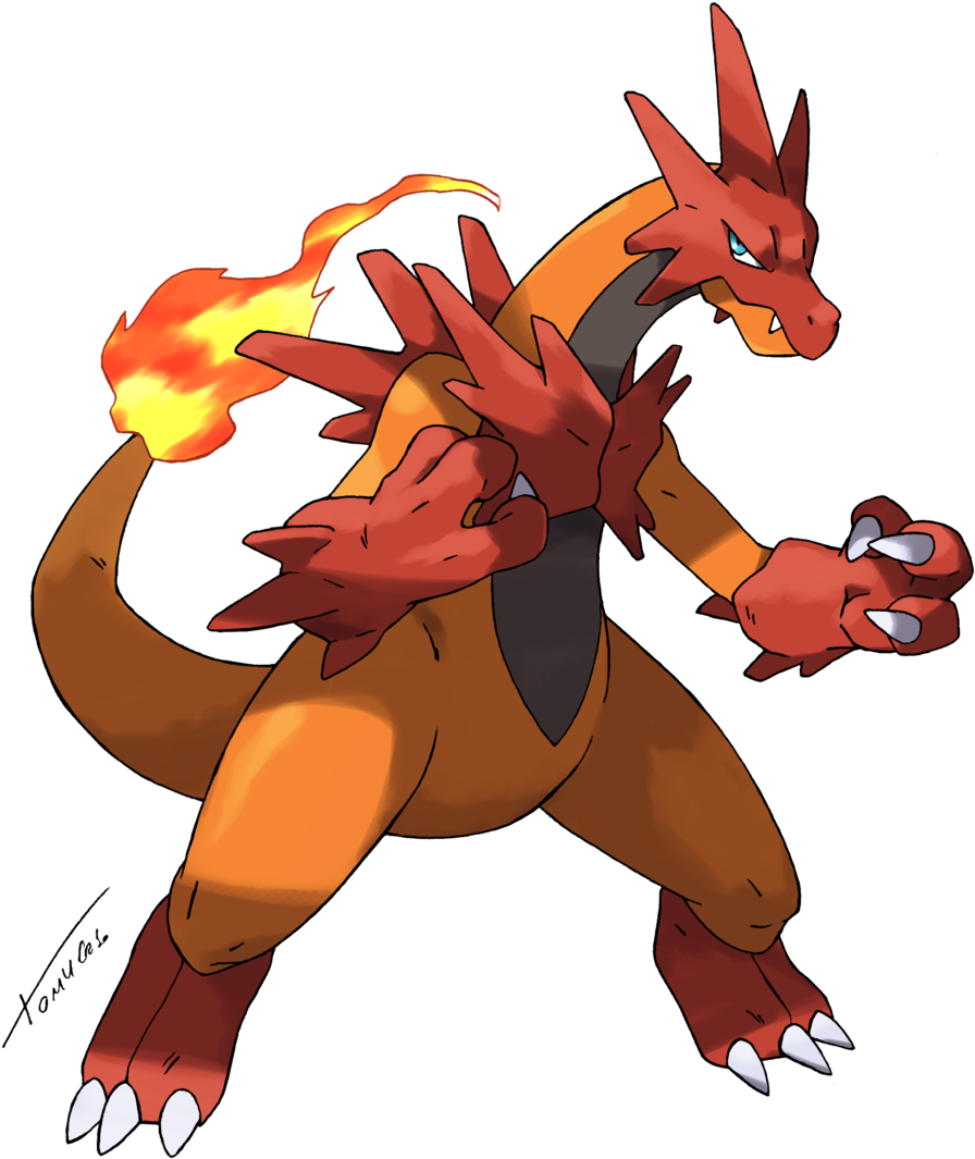 This Is Not A Mega Evolution, It's An Alternate Evolution - Fan Made Mega Charizard (500x558), Png Download