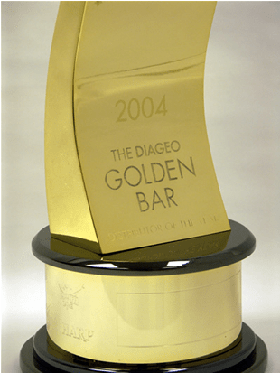 Diageo Golden Bar - Trophy (400x412), Png Download