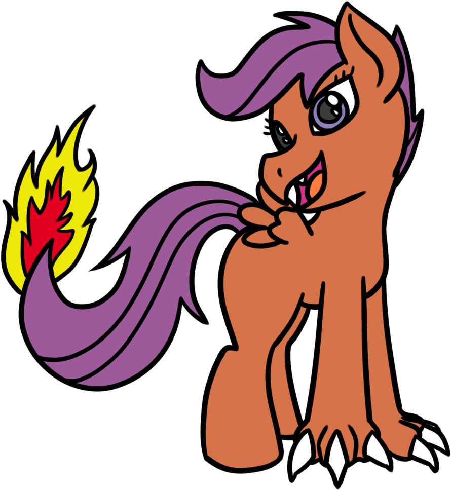 Fantasyglow, Charmeleon, Crossover, Hybrid, Pokémon, - Cartoon (1205x1024), Png Download