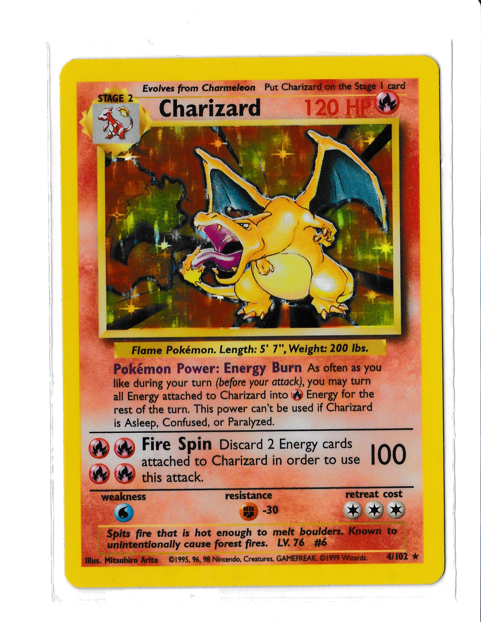 Charizard Is A Stage 2 Fire-type Pokemon Who Evolves - Original Pokemon Card Series (1908x2442), Png Download
