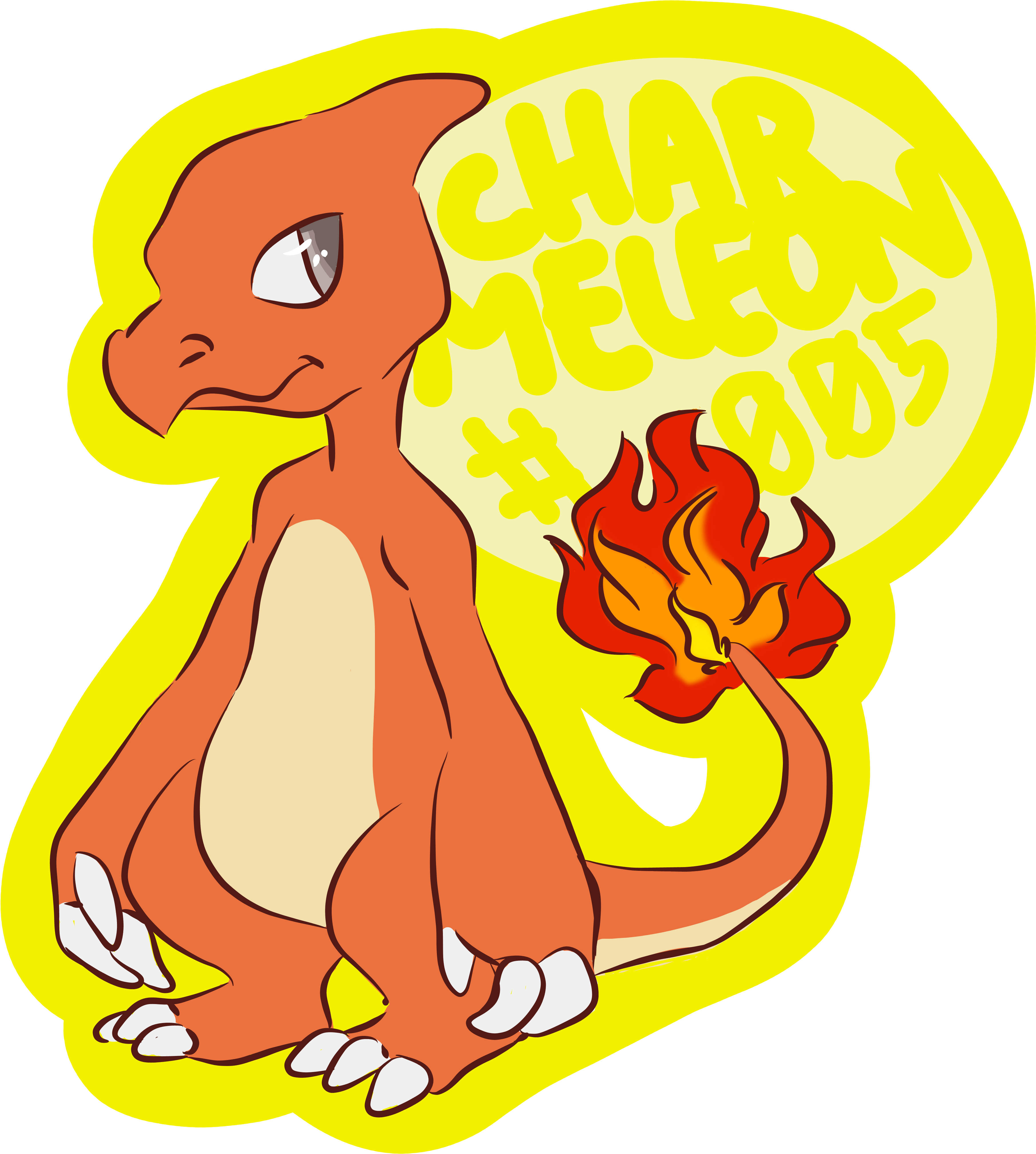Charmeleon - Cartoon (4048x4384), Png Download