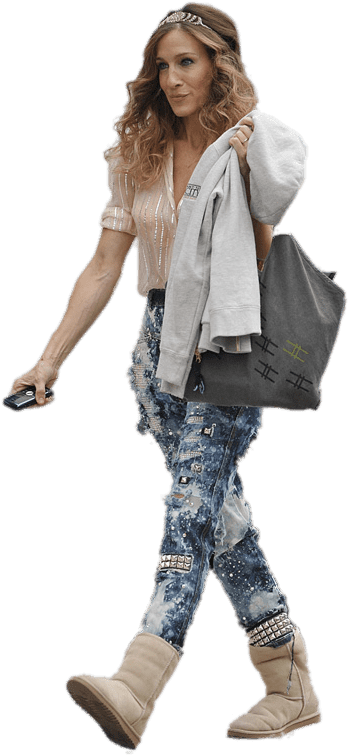 Sarah Jessica Parker Jeans Sticker - Sarah Jessica Parker Png (500x800), Png Download