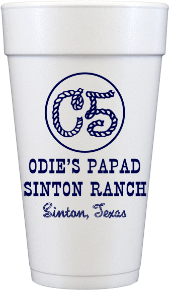 20 Ounce Custom Styrofoam Cups - Cup (600x600), Png Download