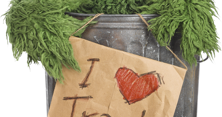 Oscar The Grouch I Love (708x372), Png Download