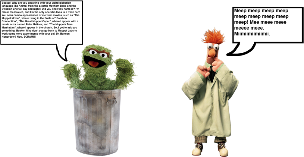 Meets Oscar The Grouch - Muppets Character Encyclopedia (dk) (1024x528), Png Download