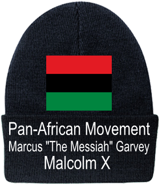 Pan African Movement Malcolm X Marcus "the Messiah" - British North America Flag (428x400), Png Download