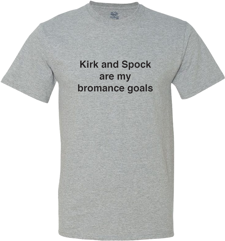 Kirk And Spock Bromance - T-shirt (800x1000), Png Download
