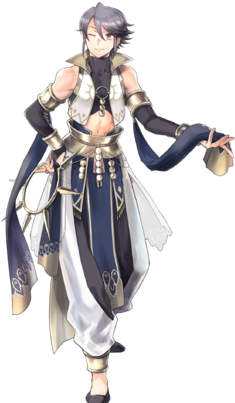 Inigo Indigo Dancer Face - Fire Emblem Dancer Inigo (340x408), Png Download
