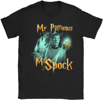 My Patronus Is Mr Spock Star Trek Shirts Women S / - Trapstar Street Fighter (480x480), Png Download