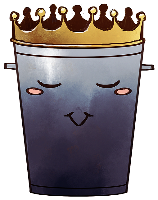 The Trash King - Cartoon (681x733), Png Download