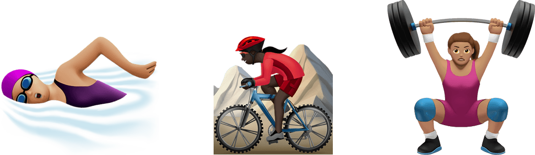 Currently, The New, Updated Emoji Are Only Available - Emoji Sport Ios Png (1077x312), Png Download
