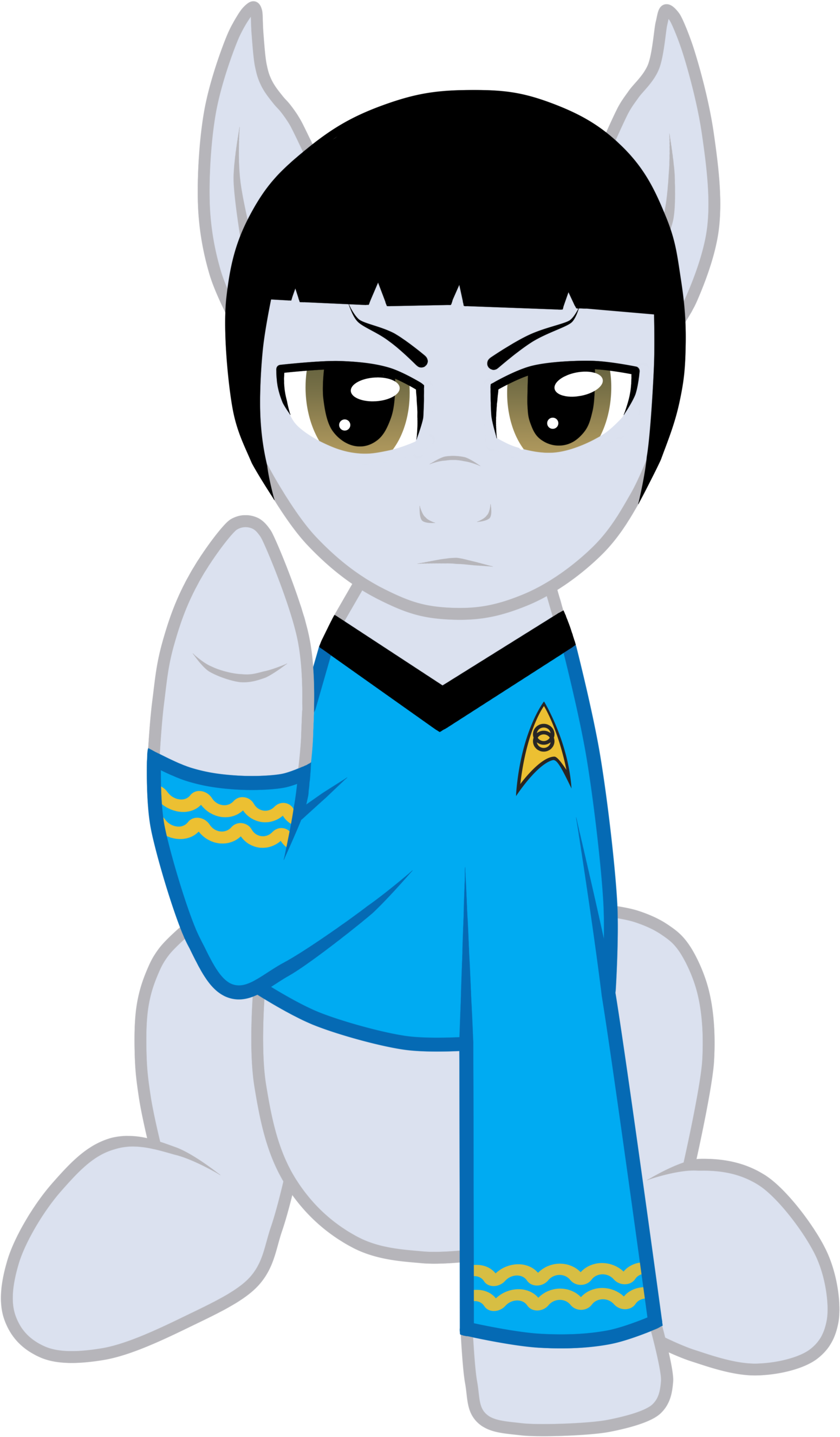 Spock Leonard Mccoy Uhura Rainbow Dash White Mammal - My Little Pony Spock (1600x2687), Png Download