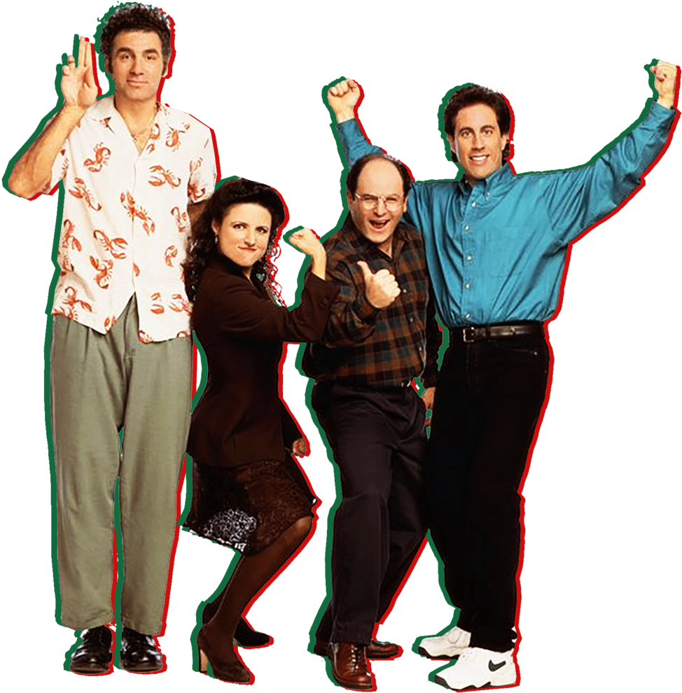 18 Festivus Group - Jerry George Elaine Kramer (1000x1082), Png Download