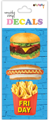 Junk Food Decals Small - Iscream Snack Shack Cheeseburger Shaped Lined-page (415x415), Png Download