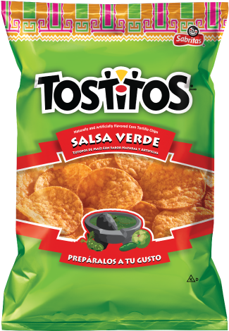 Junk Food Clipart Chip - Tostitos Salsa Chips (334x483), Png Download