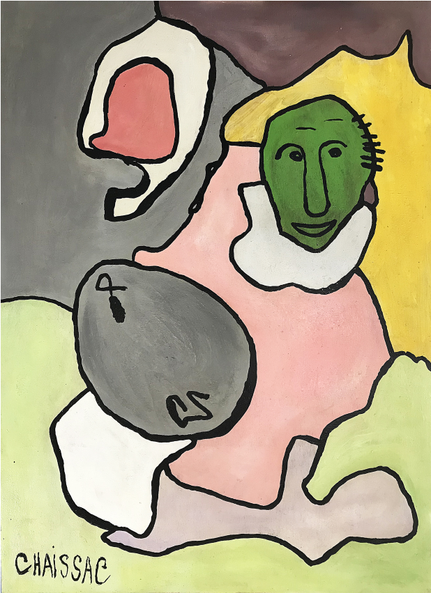 Gaston Chaissac Art Brut Clipart Free Library - Cartoon (1140x850), Png Download