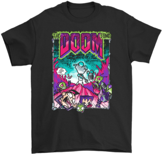 The Doom Song Invader Zim Mashup Shirts T Shirt Gildan - Drug Pink Floyd T Shirts (394x394), Png Download