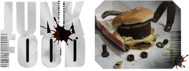 Junkfood - Website (666x249), Png Download