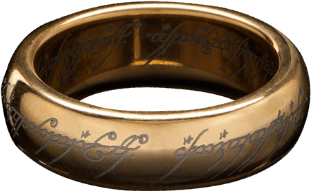 Lord Of Rings Size - Lord Of The Ring Movie Ring (600x600), Png Download