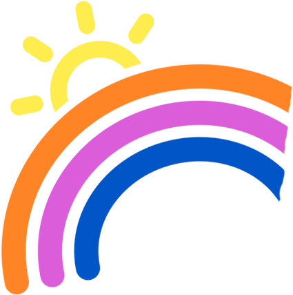 Rainbow - Play School Kids Png (448x426), Png Download