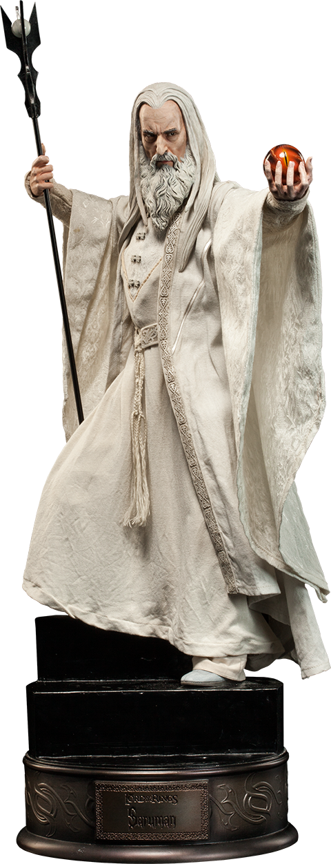 The Lord Of The Rings Premium Format™ Figure Saruman - Estátua Saruman Premium Format - Sideshow Collectibles (480x1251), Png Download
