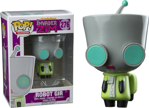 Invader Zim Funko Pop Robot Gir - Invader Zim Pop Vinyls (480x347), Png Download