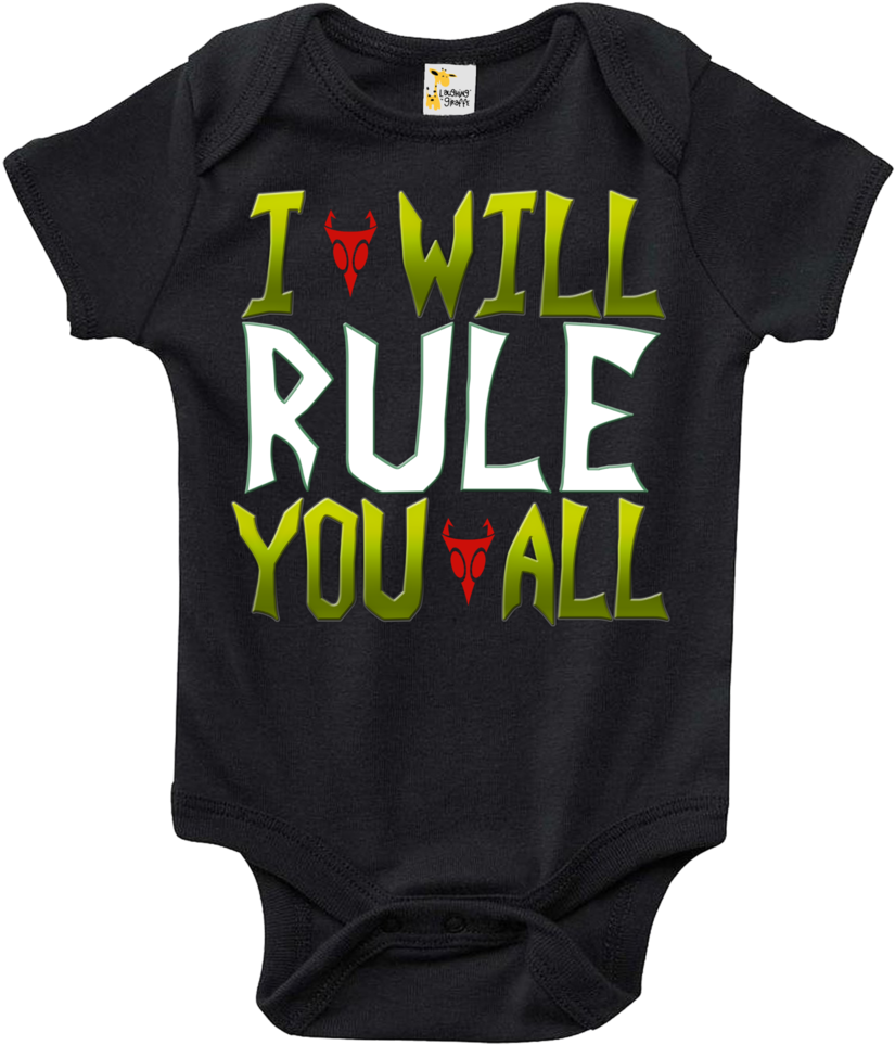 I Will Rule You All - Baby Bodysuit - As We Change The Diaper (870x1024), Png Download