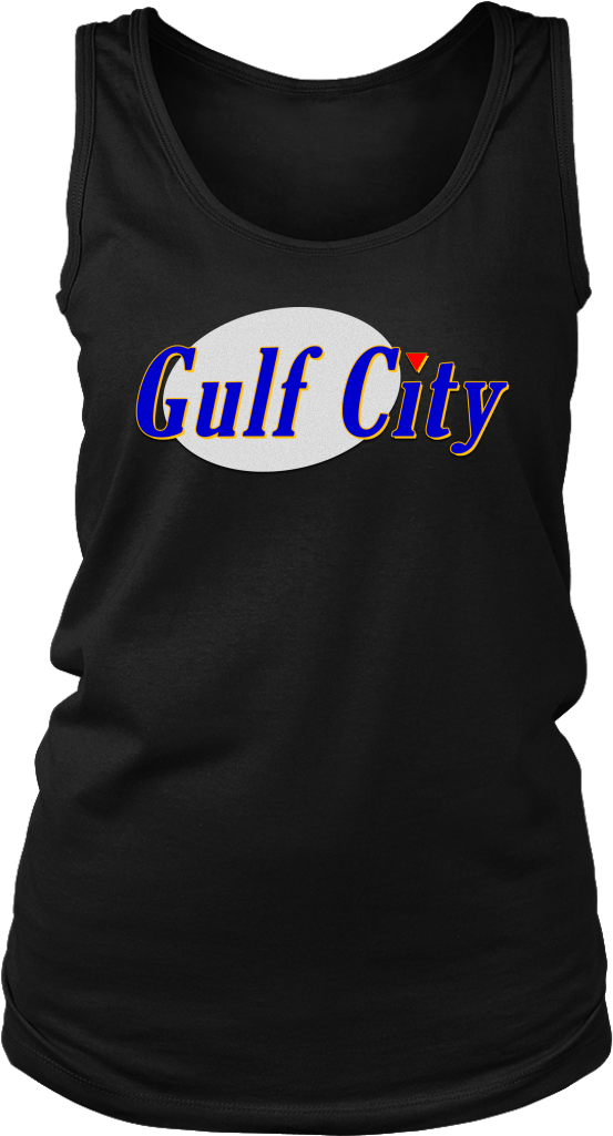 Gulf City Seinfeld Logo Tank For Broads - Shirt (480x480), Png Download