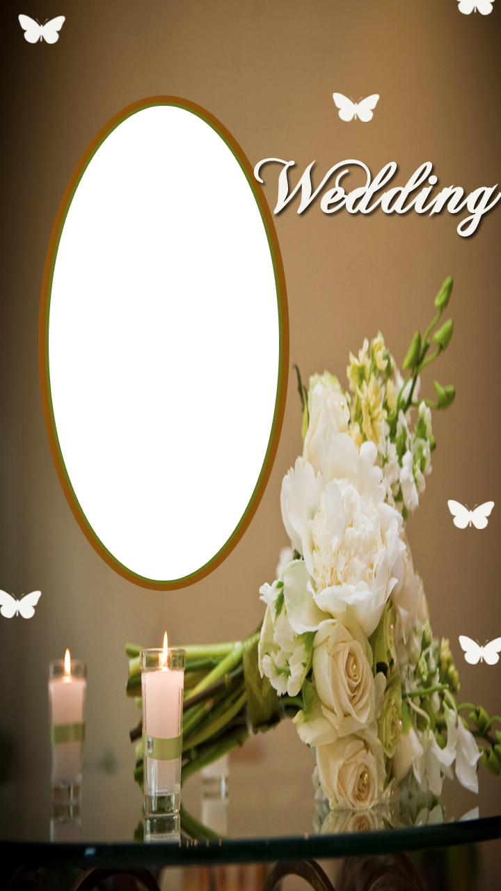 Wedding Frame With Flower - Wedding (720x1280), Png Download