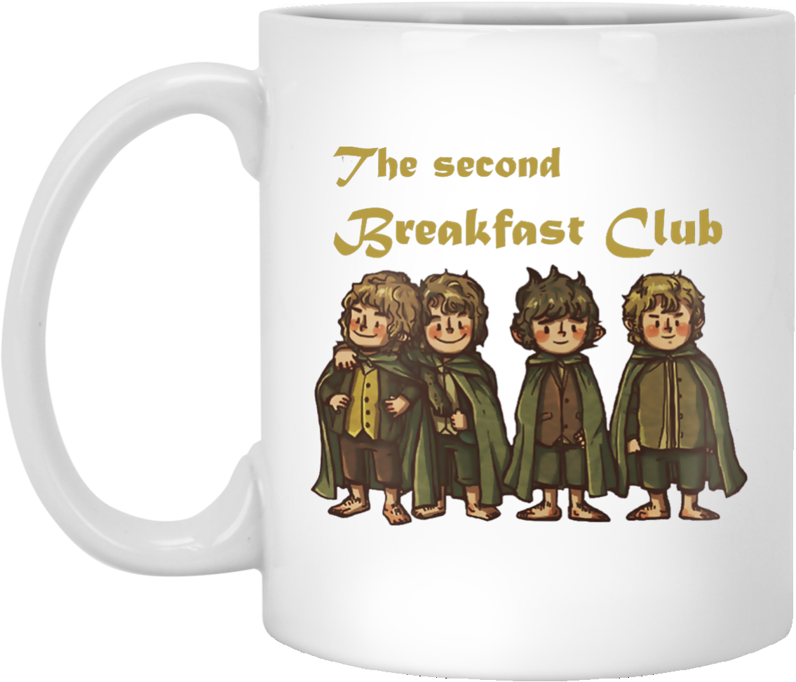 The Second Breakfast Club Mug - Second Breakfast Club Mug (1155x1155), Png Download