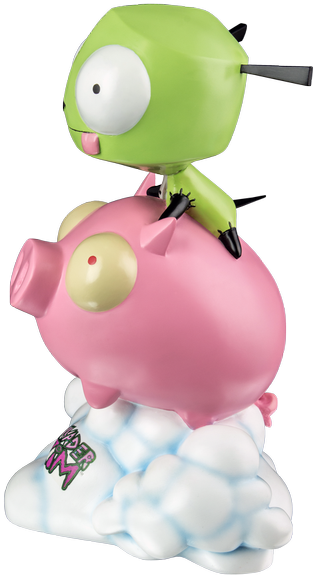 Gir On Pig Statue - Invader Zim Pig Pop (466x700), Png Download