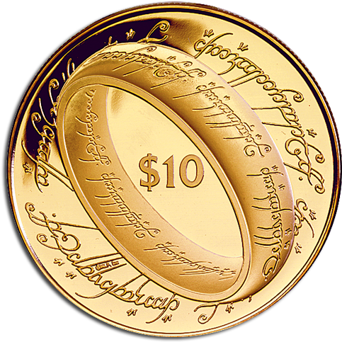 View Large Image - Lotr Coin New Zealand (600x600), Png Download