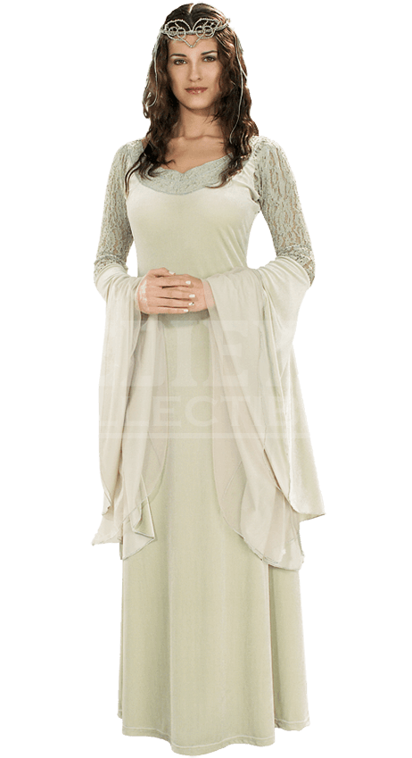 Adult Lotr Deluxe Queen Arwen Costume - Lord Of The Rings Elf Halloween Costume (850x850), Png Download