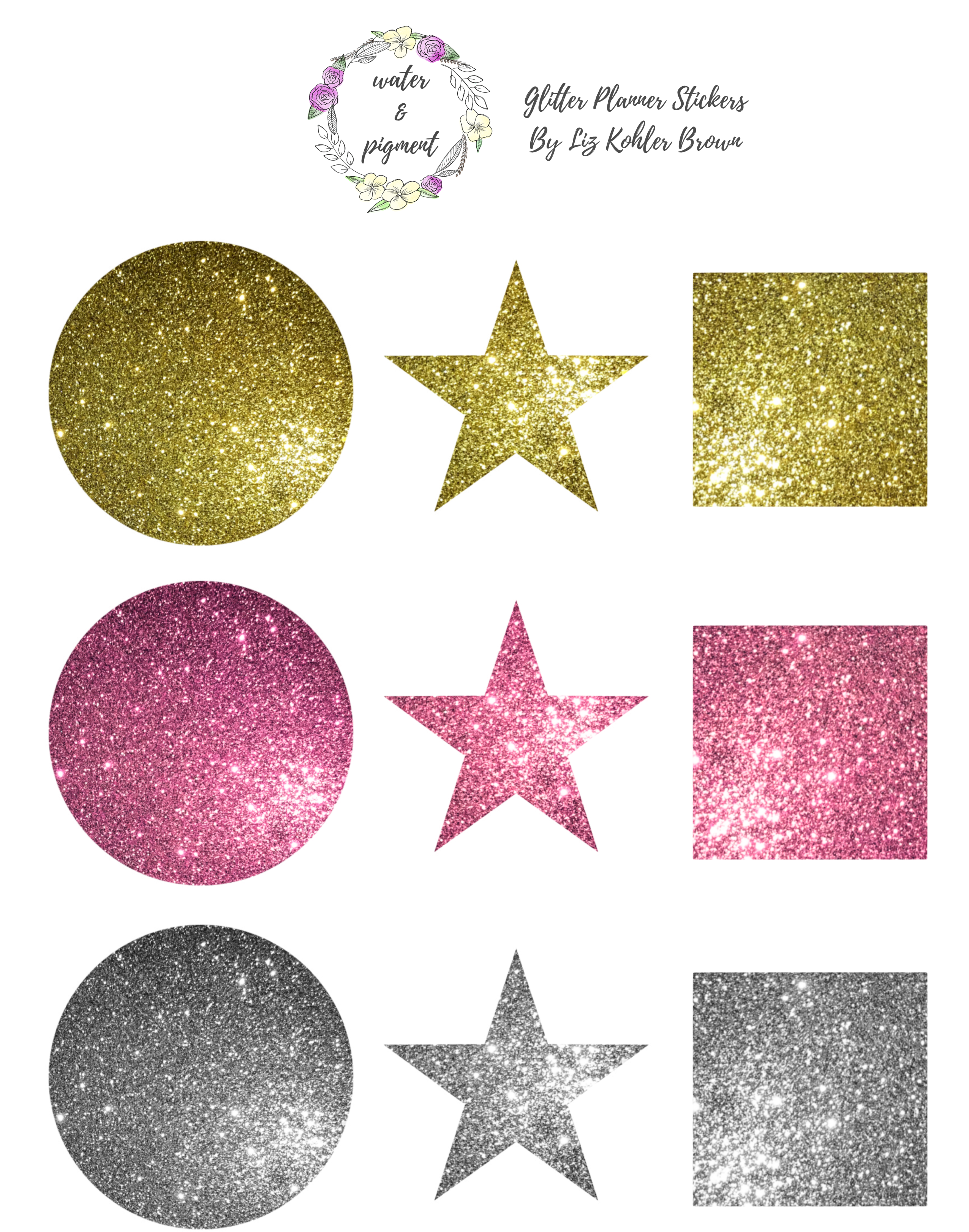 Download The Stickers - Circle (2550x3300), Png Download