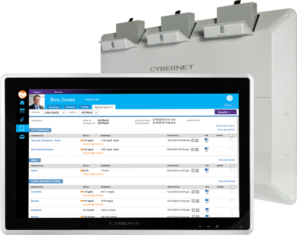 Ideal For Non-powered Medical Carts - Cybernet Nb24 (600x474), Png Download