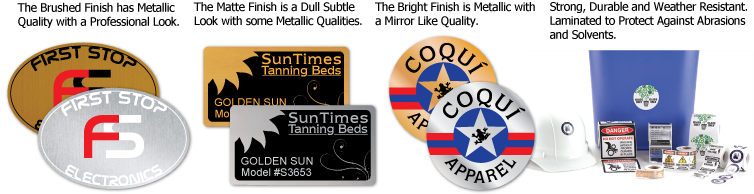 Our Durable Silver And Gold Foil Poly Stickers Are - Emblem (754x194), Png Download