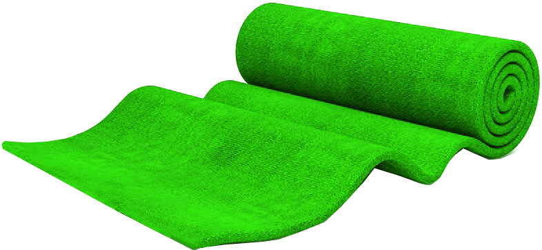 Green Carpet Roll - Carpet Roll No Background (824x504), Png Download