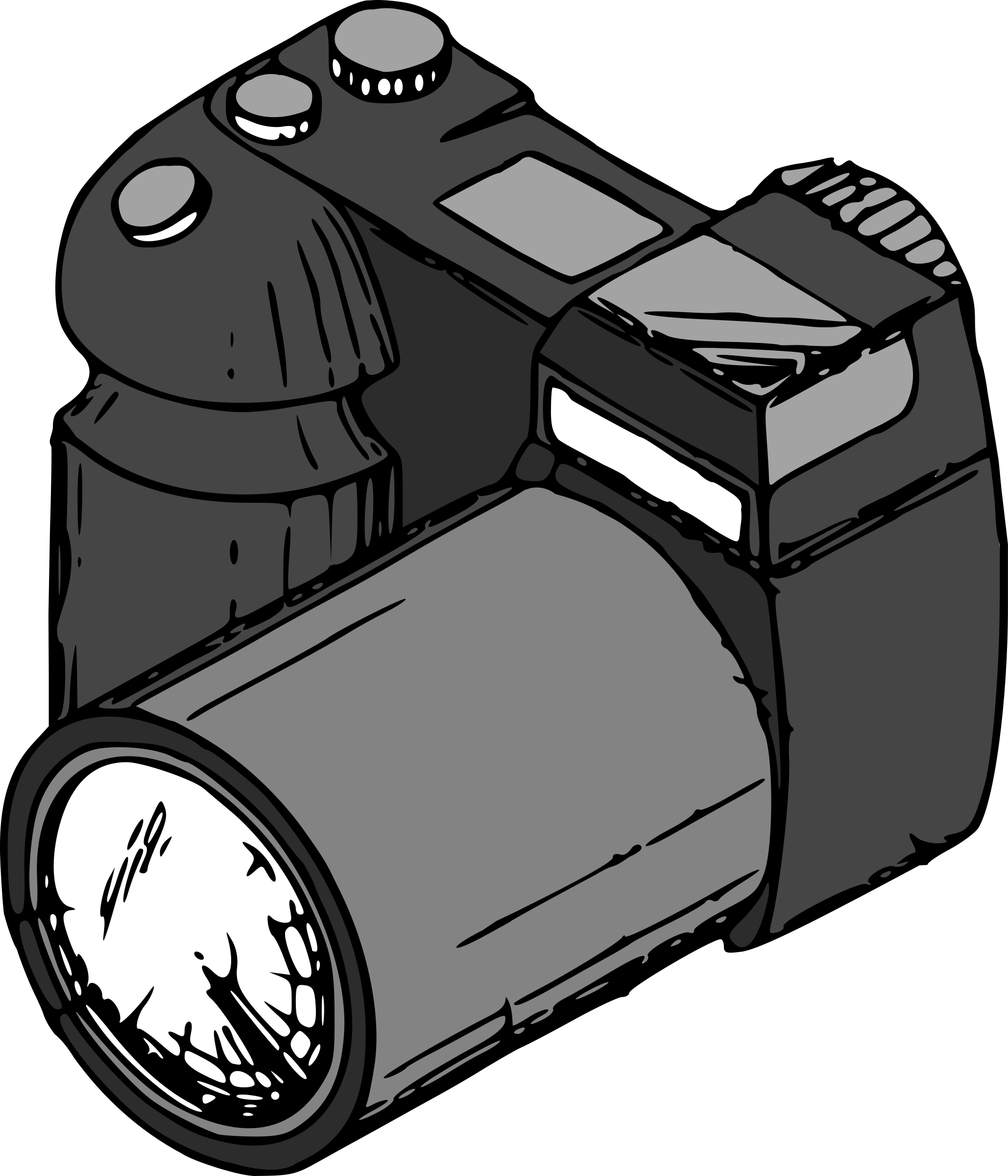 Big Image - Camera Clip Art (2058x2400), Png Download