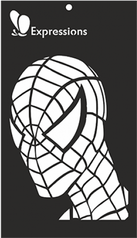 Expressions Craft Stencils Spiderman Mask - Spiderman Drawing Easy Arts (470x470), Png Download