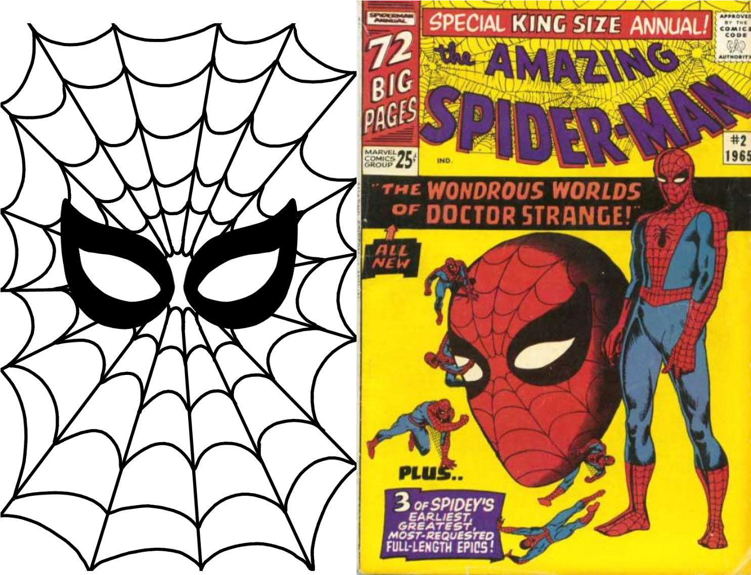 Mask Topandbottompreview Besideditko - Amazing Spider Man Annual #2 (1505x1139), Png Download