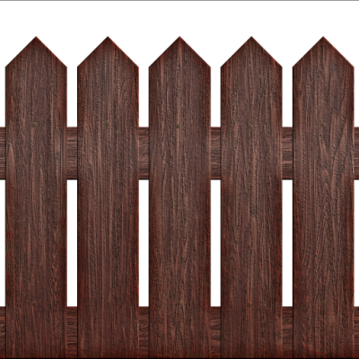 Picket Fence Png - Drawing (400x400), Png Download