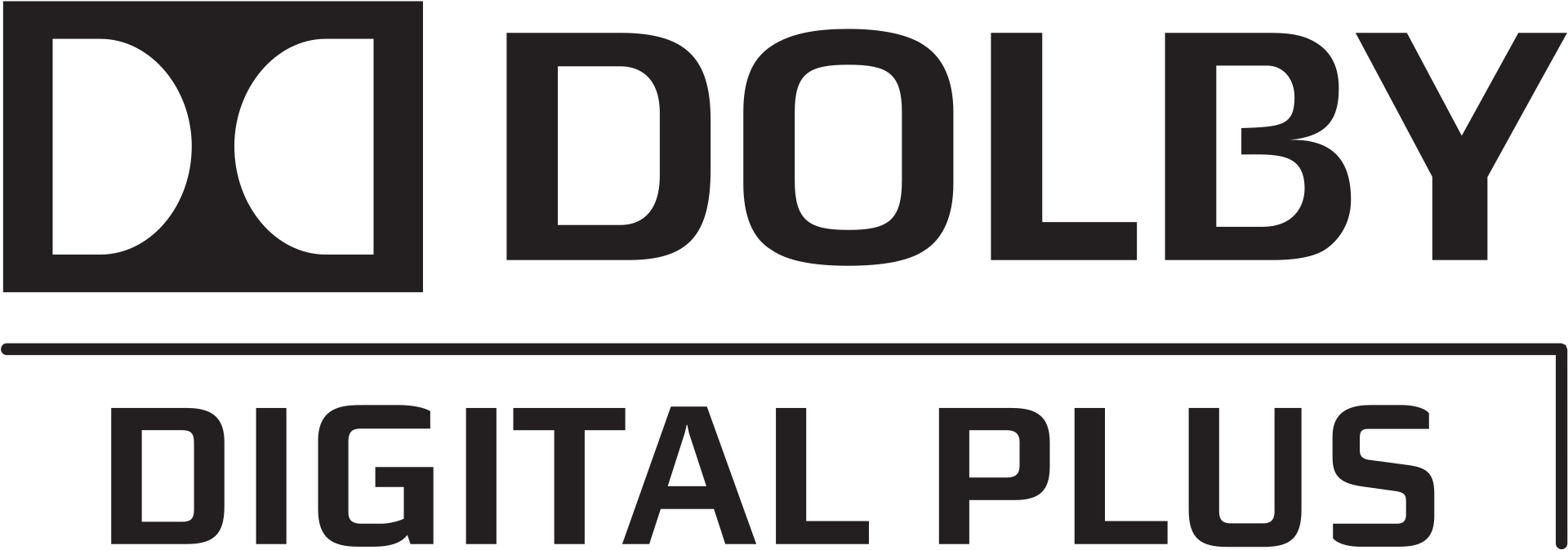 Open - Dolby Digital (2000x741), Png Download