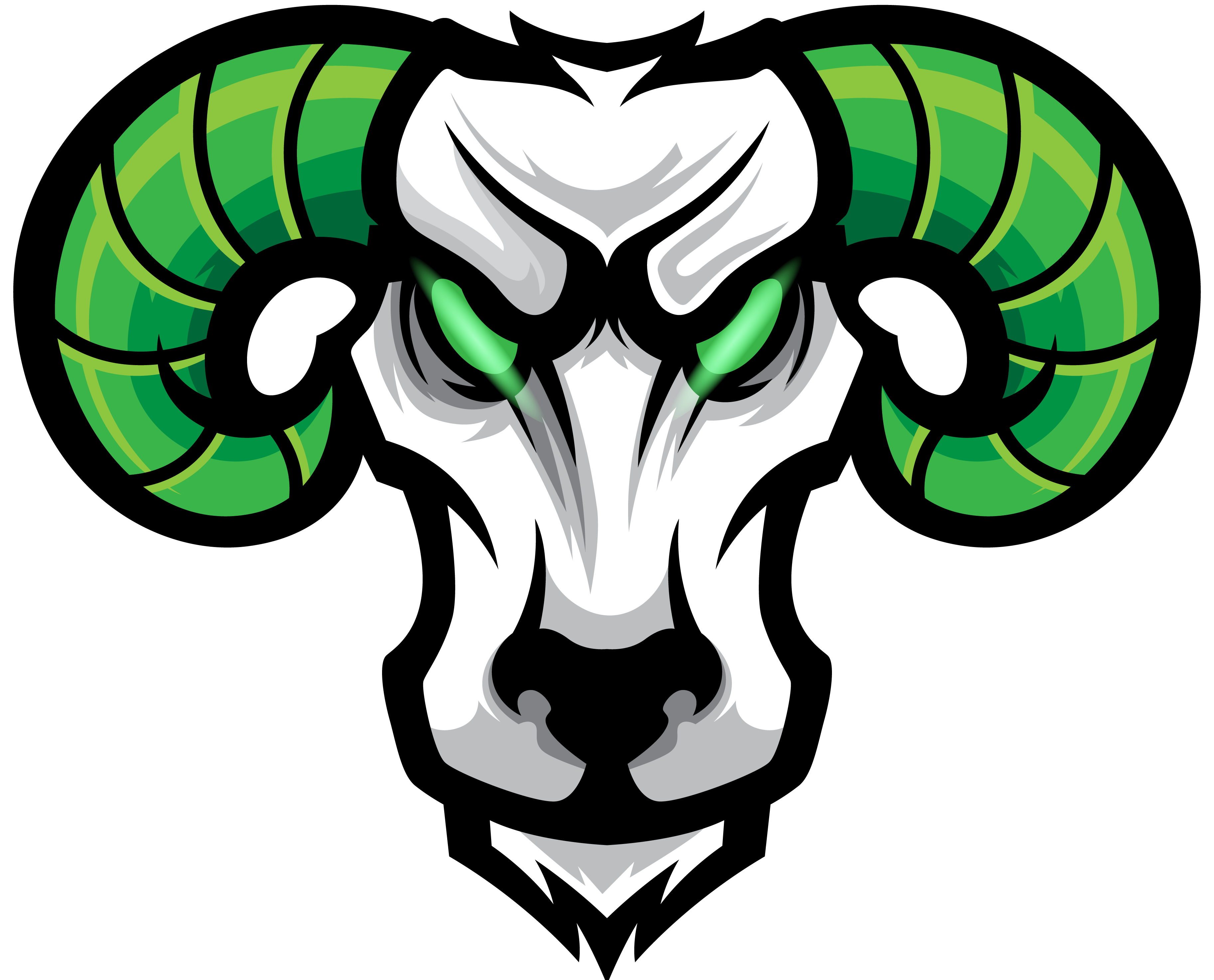 The Goat District - Goat Fantasy Football Logo (3651x2947), Png Download