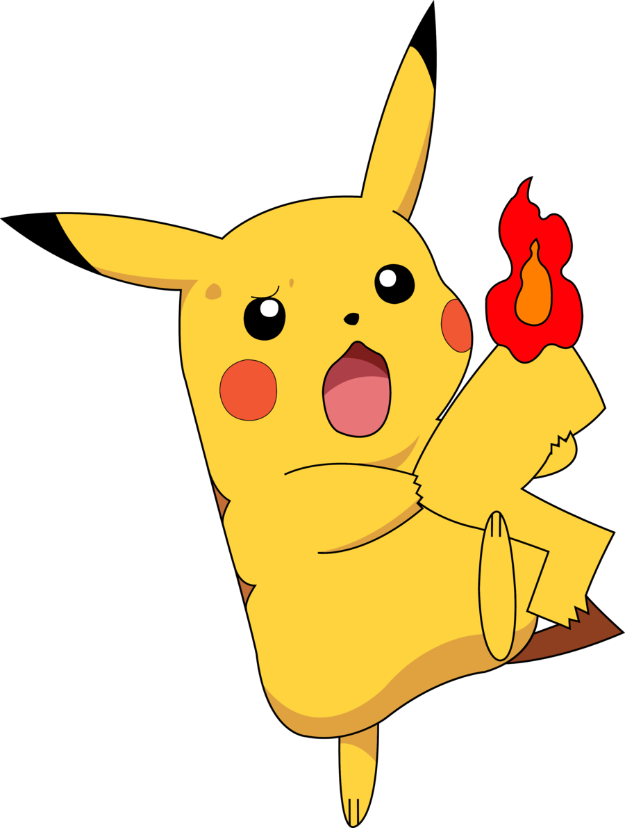 Tail Clipart Pikachu - Pikachu (900x1191), Png Download